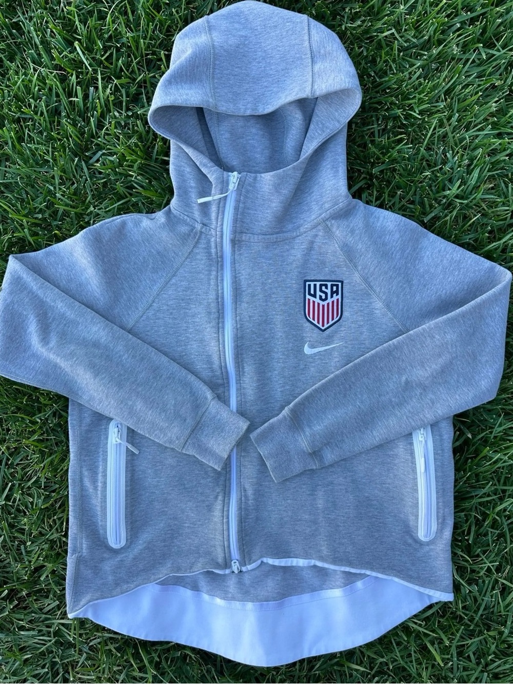 Nike USA Soccer Tech Fleece Full-Zip Hoodie Jacket - Size Small